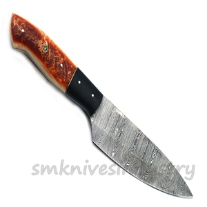 Juego de cuchillos de cocina de estilo Damasco hechos a mano, con kit de cuero, 04 piezas, Smk1926 - Product Image 5