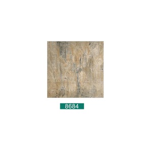 Bande de bois de couleur blanche et grise carreaux de sol en porcelaine polie 40x40cm - Product Image 5