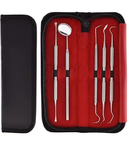 Juego de higiene dental de 5 uds., juego de cuidado bucal, juego de instrumentos dentales, material de acero inoxidable de alto grado fabricado por Life Care Instruments - Product Image 1