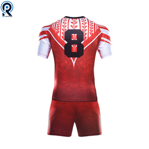 Uniforme de Rugby Personalizado con Logotipo, Transpirable, 100% Poliéster, de Alta Calidad y Buena Venta, Jersey y Uniformes de Rugby Personalizados - Product Image 3