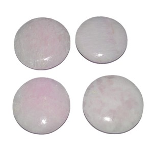 Gemstone Oval Cabochons | <b>Pink</b> Aragonite Palm Stones - Product Image 2