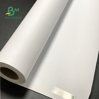 Rollos de Papel Bond Blanco de Pulpa Virgen Anti-Encrespamiento de 36" / 54" * 150 Pies 20LB (A0/A1) para Plotter CAD Compatible con Tinta de Dibujo