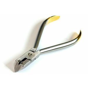 Cortador de Alambre de Acero Inoxidable Profesional para Extremos Distales, Alicates Dentales de Laboratorio de Ortodoncia con Mango de Oro TC - Product Image 6