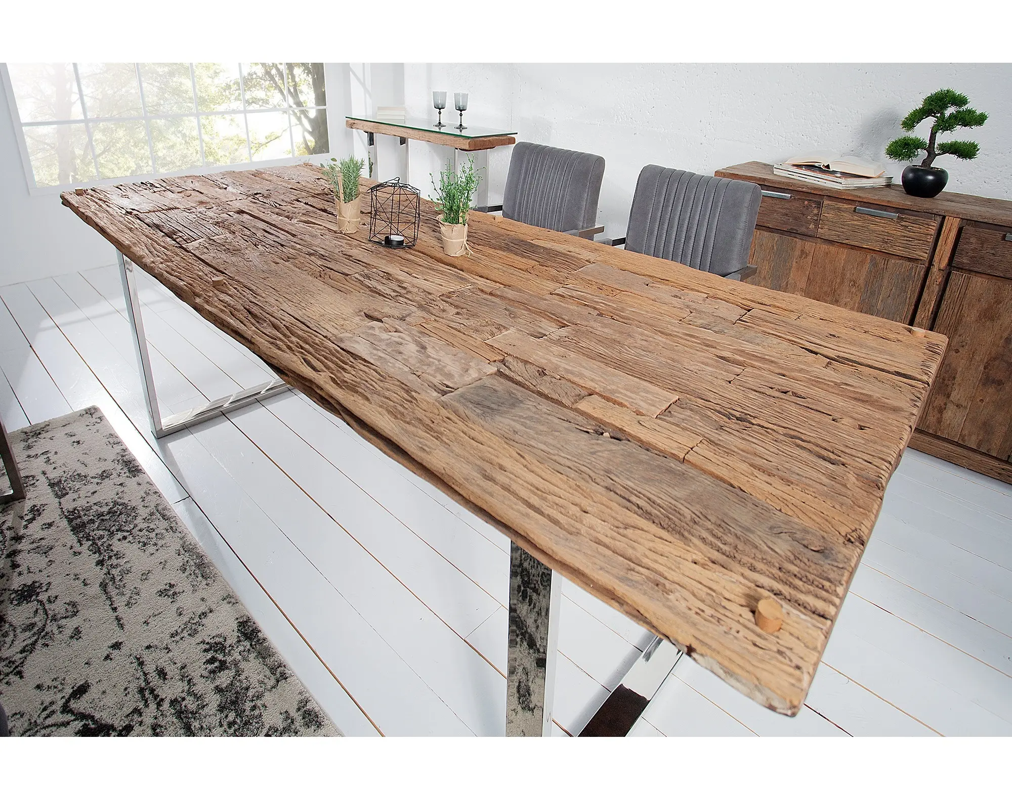 Обеденный стол из тикового дерева, обеденный стол из массива дерева.