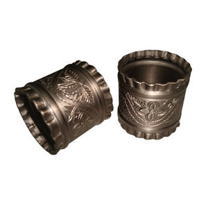 Vente en gros de ronds de serviette boucle de serviette de décoration en fil métallique pour sangle anneau de serviette en forme de dragon doré ficelle de jute enveloppée - Product Image 2