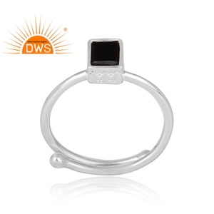 Anillo de Plata de Ley 925 con gemas espinales, joyería fina brillante - Product Image 2