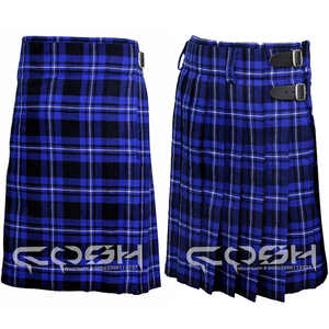 Black Watch Tartan Highland Kilt au design intemporel avec des motifs à carreaux classiques fabriqués avec un héritage écossais authentique - Product Image 3