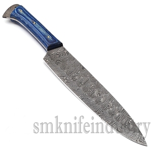 Custom Handmade Damascus Steel <b>Kitchen</b> Chef <b>Knife</b> Pakka Wood Handle <b>Knife</b> (Smk1583) - Product Image 2