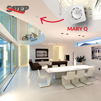 Sirène piézoélectrique d'intérieur, alarme de plafond encastrée avec indice de protection IP40, matériau ABS, son 105 dB