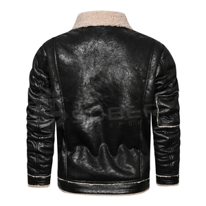 แจ็กเก็ตหนังแท้สำหรับผู้ชายผ้าแคนวาสกันน้ำใส่ได้ระบายอากาศได้ดีเป็นมิตรกับสิ่งแวดล้อมสำหรับสวมใส่ในฤดูหนาว - Product Image 3