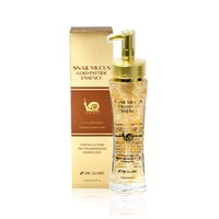 Cosmético Coreano 3W CLINIC SNAIL MUCUS GOLD PEPTIDE, Loción Facial Antiarrugas y Blanqueadora con Té Verde, Cuidado Facial, K-beauty