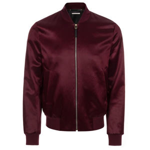 Veste en satin surdimensionnée à la mode pour femmes avec col montant brodé personnalisable de Style de rue coupe-vent léger - Product Image 4