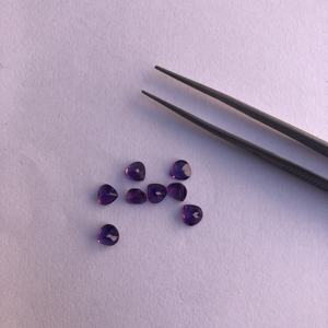 Piedra amatista Africana Natural de 4mm y 6mm, corte de corazón, suelta facetada piedra preciosa, venta al por mayor, fábrica, mejor precio, tendencia en línea, calidad AAA - Product Image 2