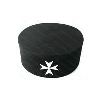 Gorra y sombreros ceremoniales masónicos de los Caballeros Templarios - Regalia de Preceptor de Terciopelo Rojo Marca Win Master Estilo Invernal para Hombre, Uso en Playa