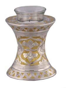 METAL KEEPSAKE <b>CANDLE</b> URN DESIGNER <b>CANDLE</b> ASHES ENGRAVED TIE LIGHT American Style Metal <b>Memorial</b> <b>Candle</b> Urn - Product Image 4