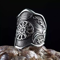 Dirilis Ertugrul Kayi, bagues en argent sterling 925 pour hommes, style cluster, cadeau religieux islamique pour anniversaire, respectueux de l'environnement, turc