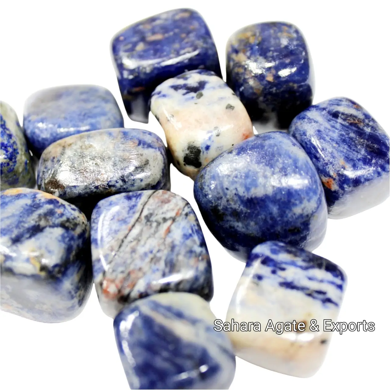 أحجار سوداليتي مصقولة عالية الجودة: حجر هبط بسعر الجملة