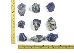 Piedras rugosas de sodalita, cristal Mineral curativo de cuarzo irregular, chakra de cristal reiki para decoración curativa, 2022 - Product Image 4