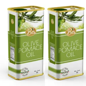 Aceite de oliva hecho en Italia, pompas de alta calidad, marca 5 lt Bis y etiqueta privada