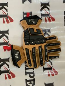 KEVEN IMPEX Leather <b>Gloves</b> Eco-Friendly <b>Touchscreen</b> Needle Detection Food Grade Powder Free Disposable Wrist Length Black Box - Product Image 4