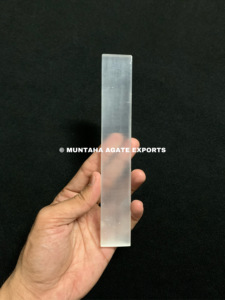 มูนเฟสสลักบาร์ SELENITE จาก MUNTAHA <span class=keywords><strong>AGATE</strong></span>,หินแกรนิตสีขาวเซเลไนต์7แถบจักระสีขาวที่สวยงาม - Product Image 5