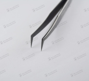 Pincettes professionnelles 75 degrés pour Extension de cils, pinces à épiler, Type L, pour étiquette privée, pincettes pour Volume et Isolation - Product Image 4