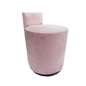 Top Quality Stool for Bedroom, Wedding, Parties for Bedroom Modern <b>Round</b> <b>White</b> and Gold Finishes Standard Size Stool - Product Image 6