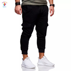 Pantalones jogger de estilo casual, mezcla de algodón y poliéster, estilo cargo con bolsillos, logotipo personalizado en los pantalones cargo. - Product Image 5