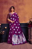 Saree Sutra Batik untuk Acara Spesial, Pernikahan, Festival, Multi Warna, Pakaian Wanita, Grosir Surat