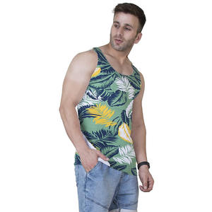 Camisetas de fitness sin mangas de algodón térmico para hombre, camisetas sin mangas atléticas informales de verano con diseños estampados para entrenamiento de gimnasio - Product Image 5