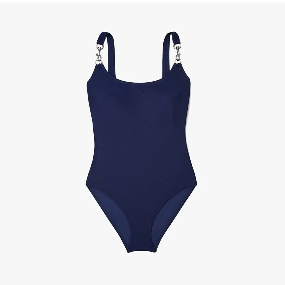 Een Schouder Badmode Vrouwen Sexy Bikini Badpak Mouwloze 2 Stuks Set