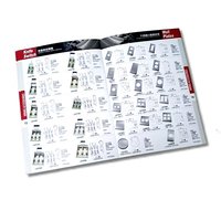 Catalogue d'accessoires et d'outils électriques personnalisé, imprimé, relié à la selle, en carton duplex, couverture souple, papier offset