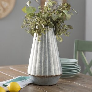 Vase de table en métal galvanisé - Product Image 5