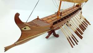 Bateaux en bois BIREME - GIA NHIEN CO.LTD Modèle artisanal de bateau FB0028W Peint Style nautique Fabriqué au Vietnam Haute qualité - Product Image 5