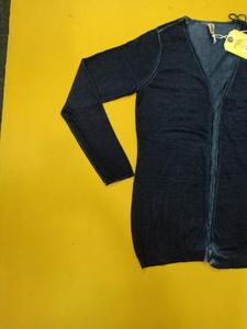 Good Quality Genuine Branded Labels Ladies Women's Long Sleeve Pullovers V-Neck Cardigan Sweaters Without Button Stock Lot Cloth - Product Image 3