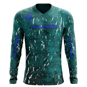 Custom Long Sleeve Sublimation Street Motocross Moto Jersey DH MX Freestyle Jersey MTB Bike Bicycle Suit