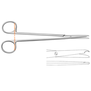 Ciseaux à ligature Buck en acier inoxydable de haute qualité Fabricant et exportateur d'instruments chirurgicaux de 18cm - Product Image 2