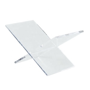 OEMpmmaアクリルX字型ブックホルダークリアアクリルブックディスプレイスタンドアクリルブックイーゼル - Product Image 6