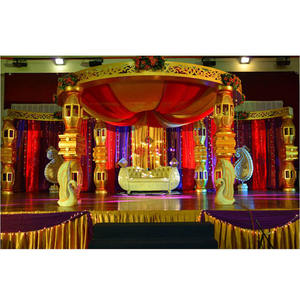 Mandap de Fibra de Vidrio para Bodas Indias - Diseño Tallado Tradicional y Elegante, Duradero, Moderno, Tamaño y Color Personalizables, para Bodas y Conciertos - Product Image 1