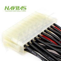 Kabel Daya OEM 24 Pin ATX ke 20+4 Pin, Rangkaian Kabel Kustom 20AWG untuk Catu Daya PC