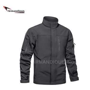 Casual Men's Logo Soft Shell Winter Jacket Waterproof Windproof Eco-Friendly Quick Dry Breathable Warmth Safari Jacket - Product Image 2