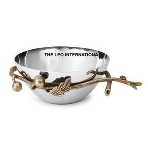 ชามเคลือบทองทรงกลมทำด้วยมือทำด้วยมือทำจากโลหะอลูมิเนียมชามตกแต่งคุณภาพ - Product Image 4