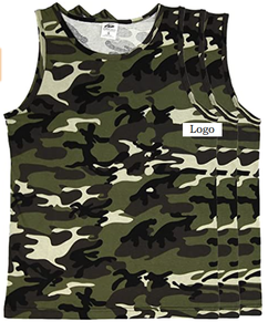 เสื้อกล้ามลายพรางสำหรับผู้ชาย,เสื้อกล้ามใส่เล่นยิมทำจากผ้าคุณภาพสูงปรับแต่งได้ - Product Image 6