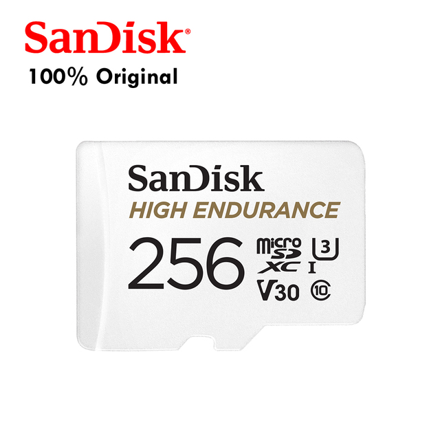 100% Original for High Endurance 100MB/s 256GB U3/V30 for Memory Card for Dash Cam
