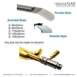 Ferreira Style and Tebbetts Style Fiber Optic Retractors for breast Surgery with German Quality Fiber - Product Image 3