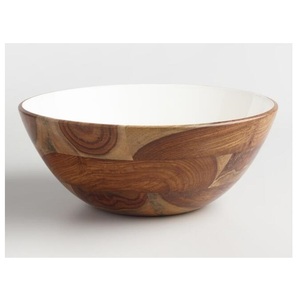 จานใส่ป๊อปคอร์นผิวหยาบชามไม้ใส่แป้งมีดีไซน์โบฮีเมียนเครื่องครัวดีไซน์แบบโบฮีเมียนที่ทันสมัย - Product Image 6