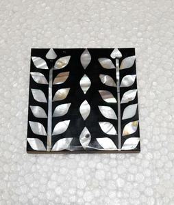 แผ่นรองแก้วเรซิ่นสีน้ำเงินลายเทอร์ราซโซ่สี่เหลี่ยมยอดนิยมสำหรับชา กาแฟ แผ่นรองแก้วเรซิ่นทำมือแบบกำหนดเองสำหรับบ้านและร้านอาหาร - Product Image 4