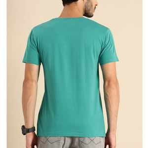 T-shirt personnalisé pour homme en jersey de coton, coupe classique, design contrasté, tissu premium, streetwear décontracté, haut tendance - Product Image 6