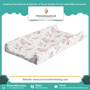 Custom Portable Changing Mat Organic Padded Changing Mat Pad Cover - Product Image 3