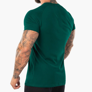 Camiseta con dobladillo recto de alta calidad, Camiseta con estampado de entrenamiento personalizado, venta al por mayor - Product Image 3